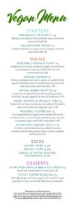 Lime Tree Vegan menu pdf