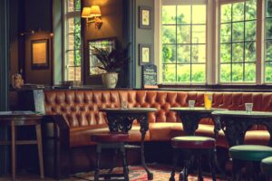 bar seating forest