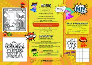 Kids menu Spring 2024 pdf