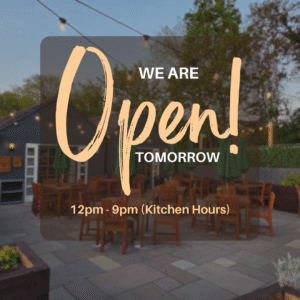 Lime Tree Reopen tomorrow